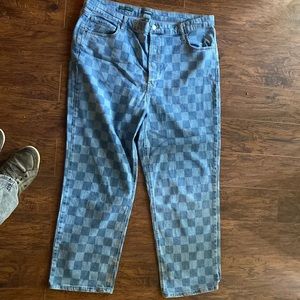Checkered Jeans